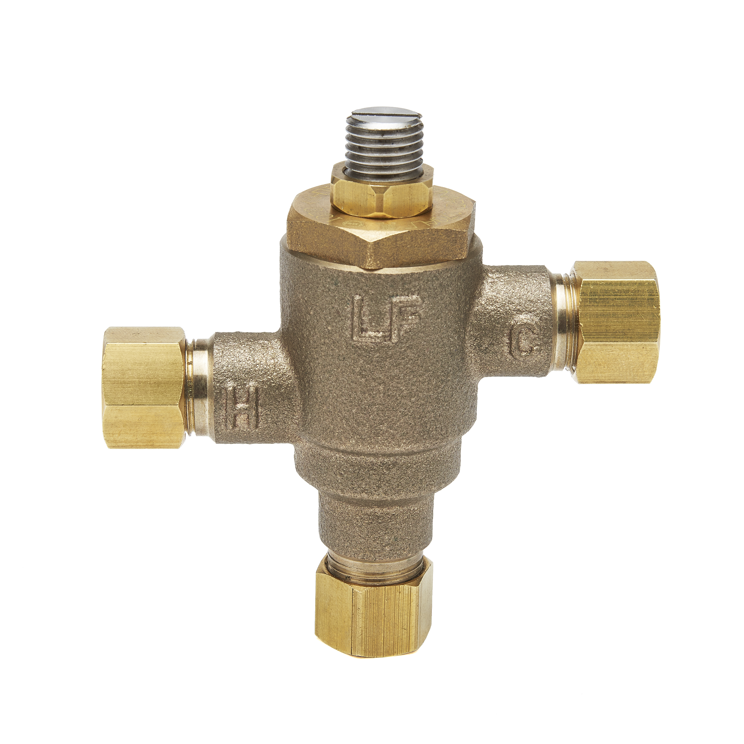0.25-5 GPM 3/8" Comp Details about   Leonard Thermostatic Faucet Mixing Valve 170A-LF Brass 